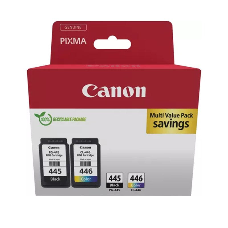 Canon PG-445/CL-446 BK/C/M/Y Ink Cartridge Multipack Canon PG-445/CL-446 BK/C/M/Y Ink Cartridge Multipack